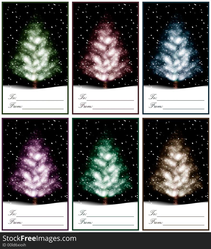 Christmas tree illustration