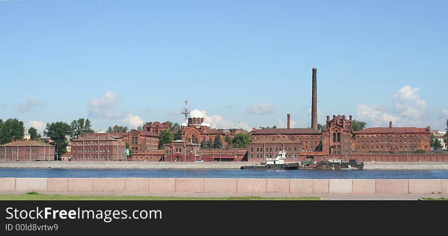 The remand prison Kresty is in center of Saint-Petersburg