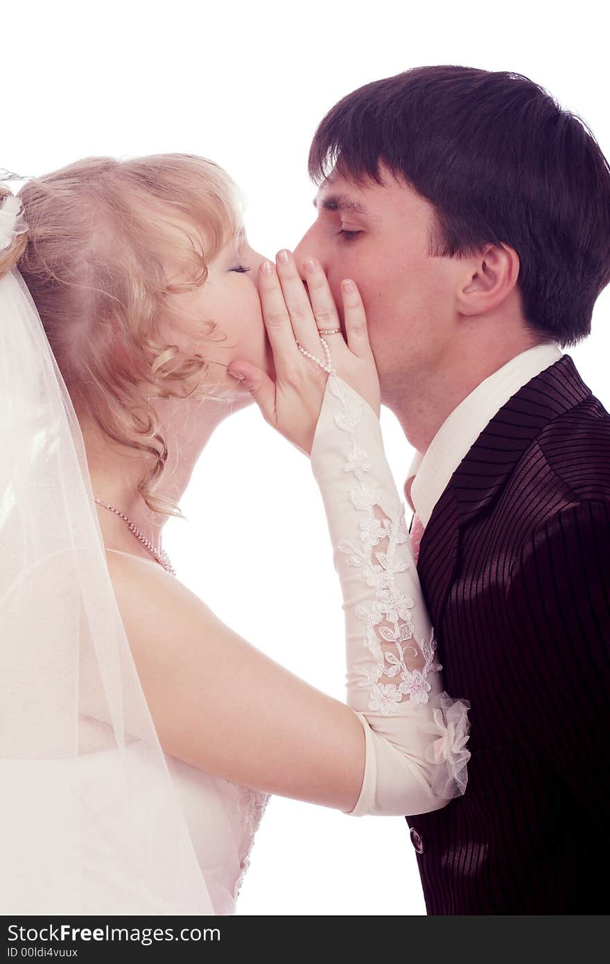 Wedding background: A couple on their wedding day. Wedding background: A couple on their wedding day