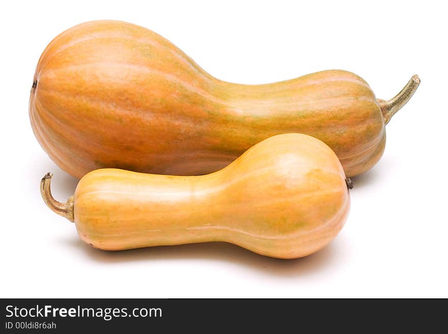 Image series of fresh vegetables and fruits on white background - pumpkins