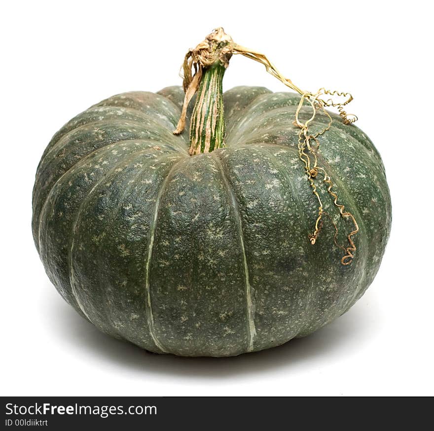 Image series of fresh vegetables and fruits on white background - pumpkins