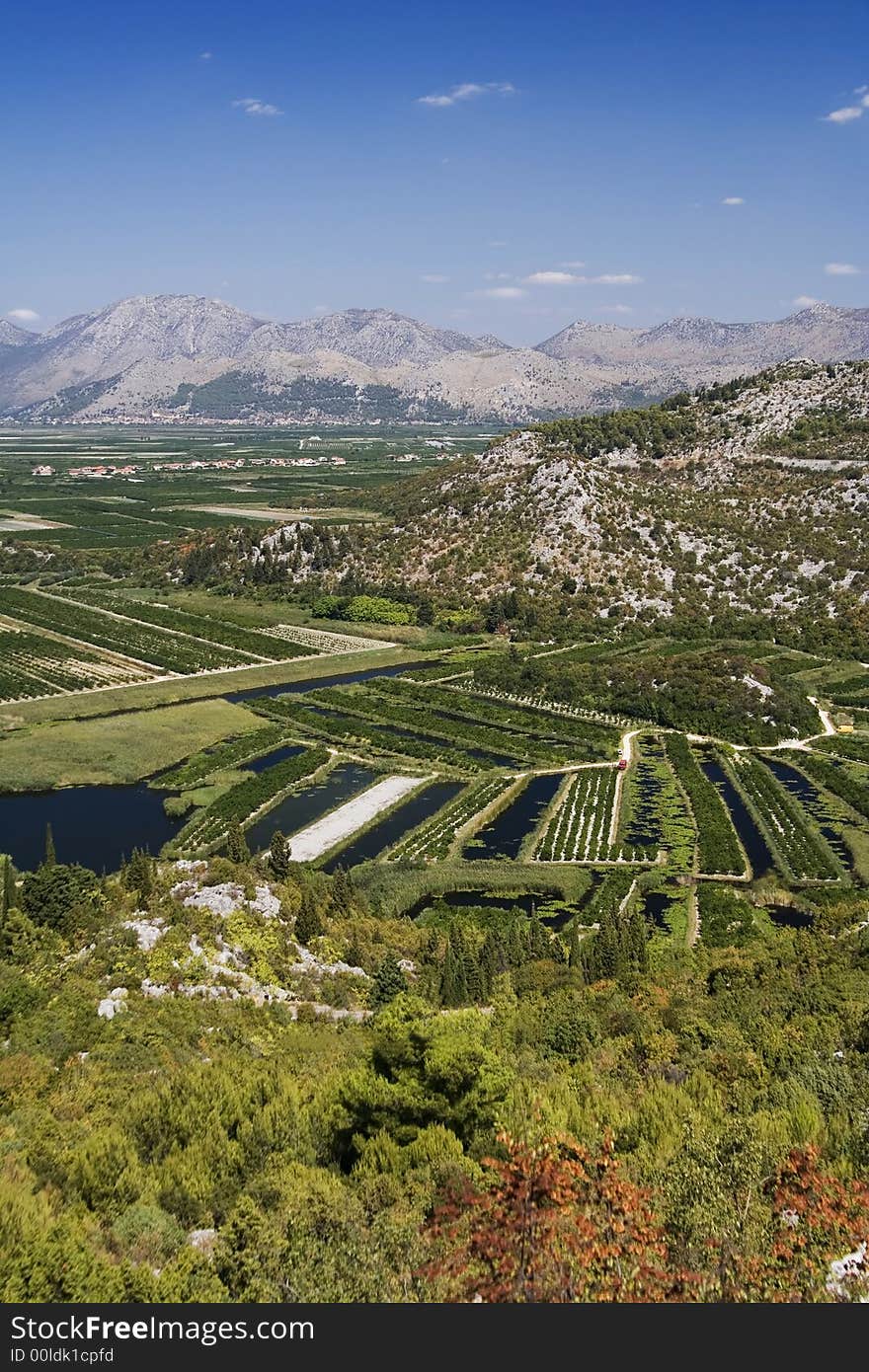 The irrigation scheme on river Neretva - Croatia