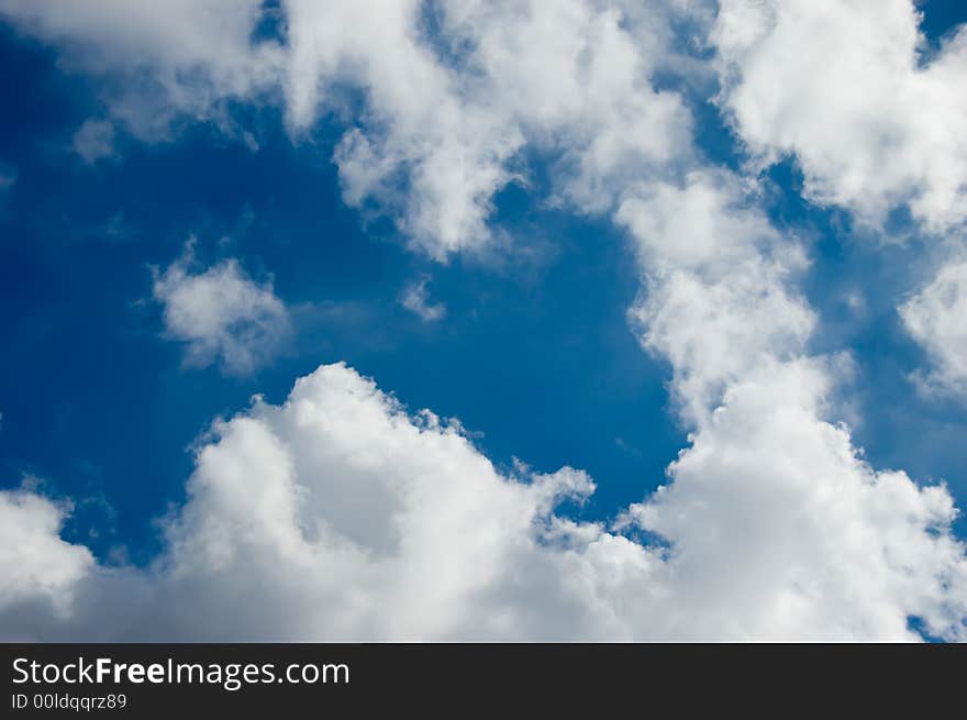 Blue sky and some clouds. Blue sky and some clouds