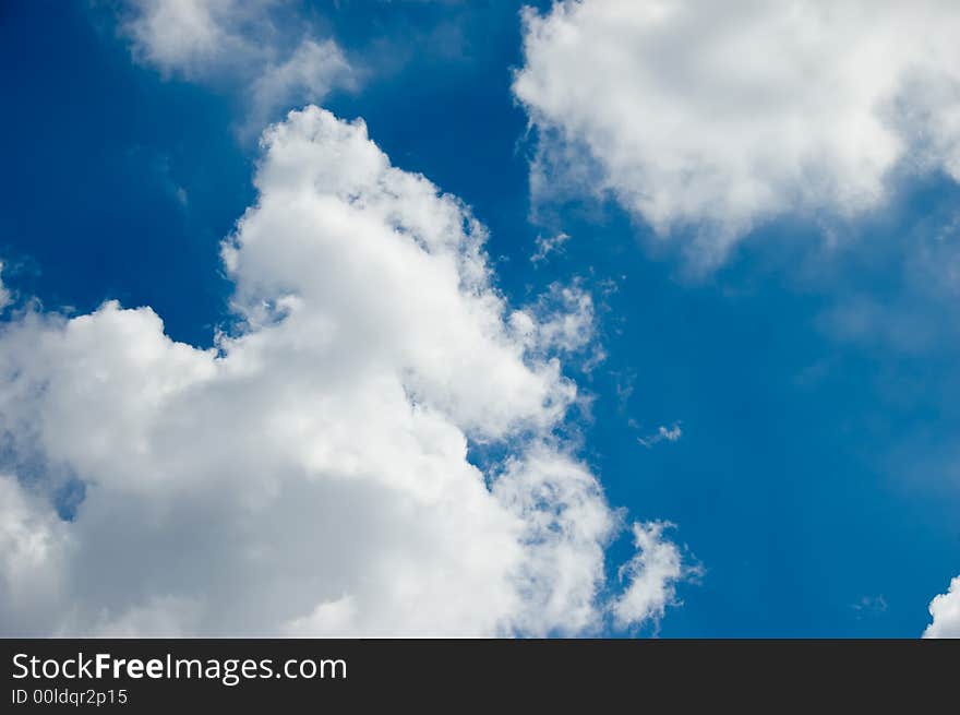 Blue sky and some clouds. Blue sky and some clouds