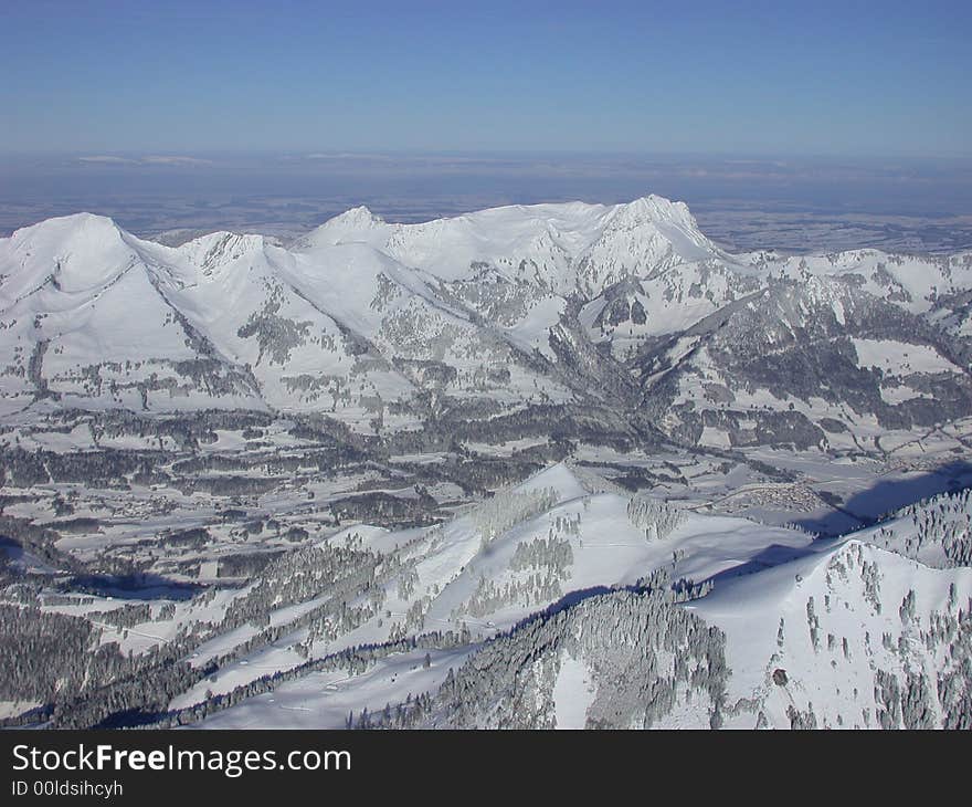 View on the Alps