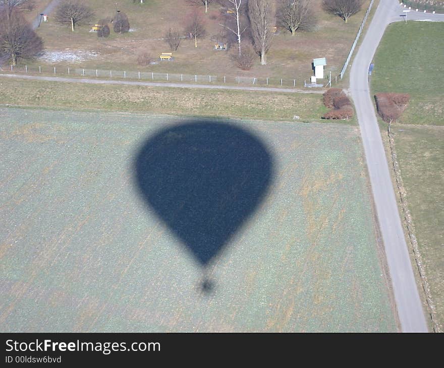 A balloon on the ground