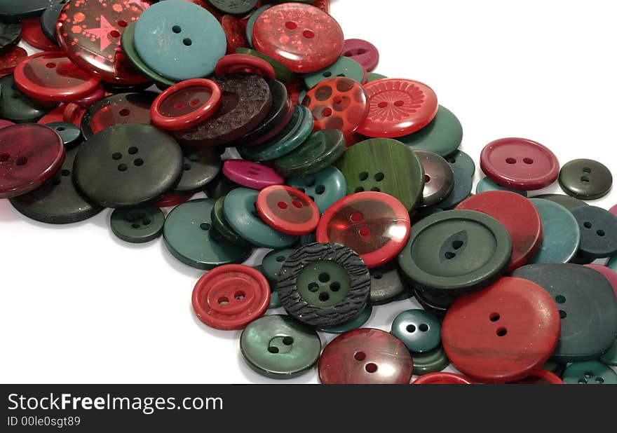 Photo of Various Red and Green Buttons - Background