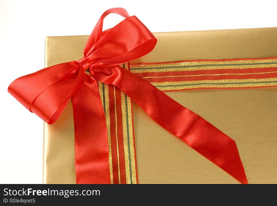 Beautiful gift box with big loop