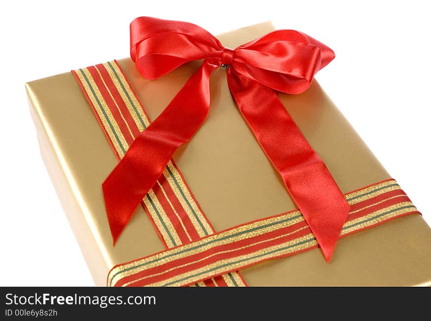 Beautiful gift box with big loop