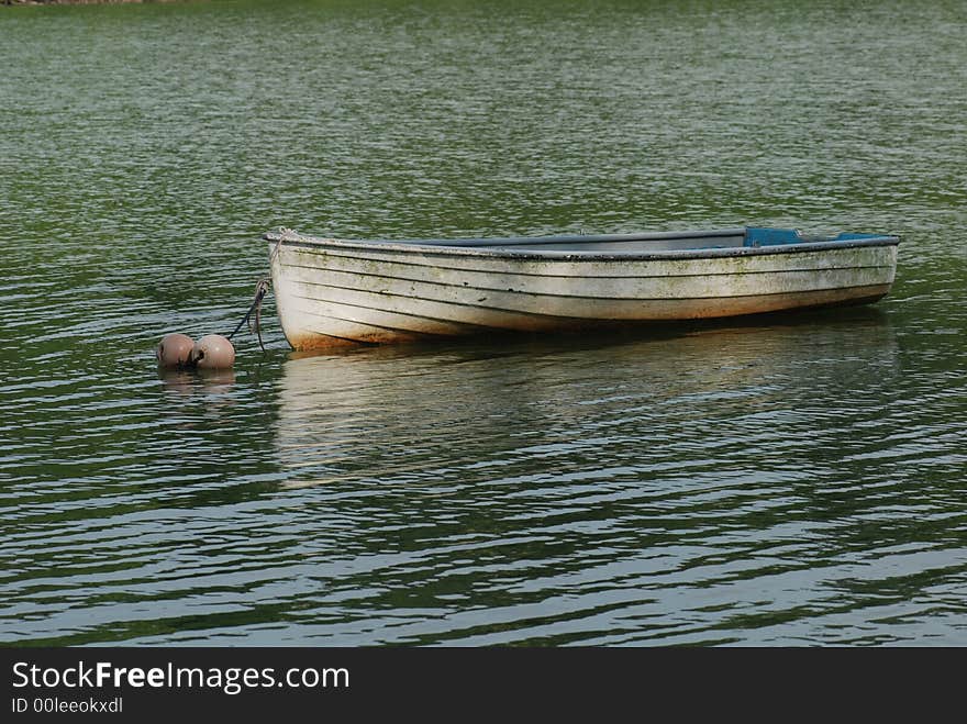 Small boat in the lakes