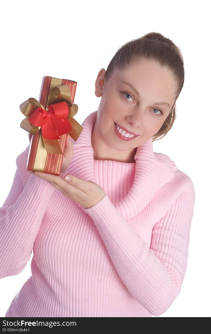 Girl with gift