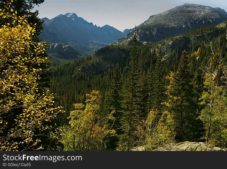 Autumn vista, Rocky Mountain National Park, Colorado. Autumn vista, Rocky Mountain National Park, Colorado