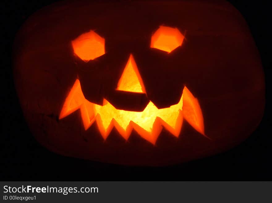 Traditional symbol of the halloween holiday (pumpkin)