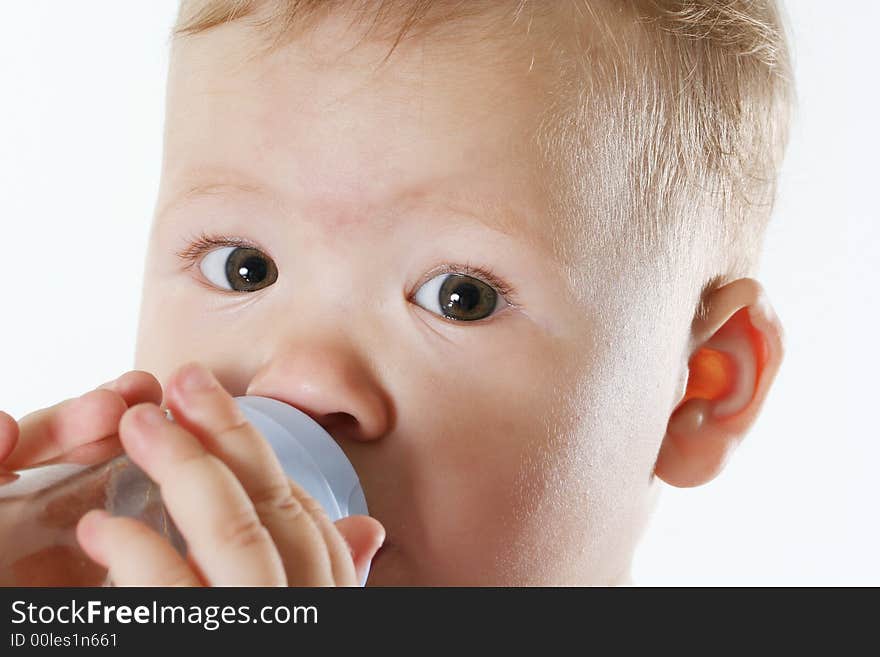 Portrait of the small baby with beautiful eyes. Portrait of the small baby with beautiful eyes