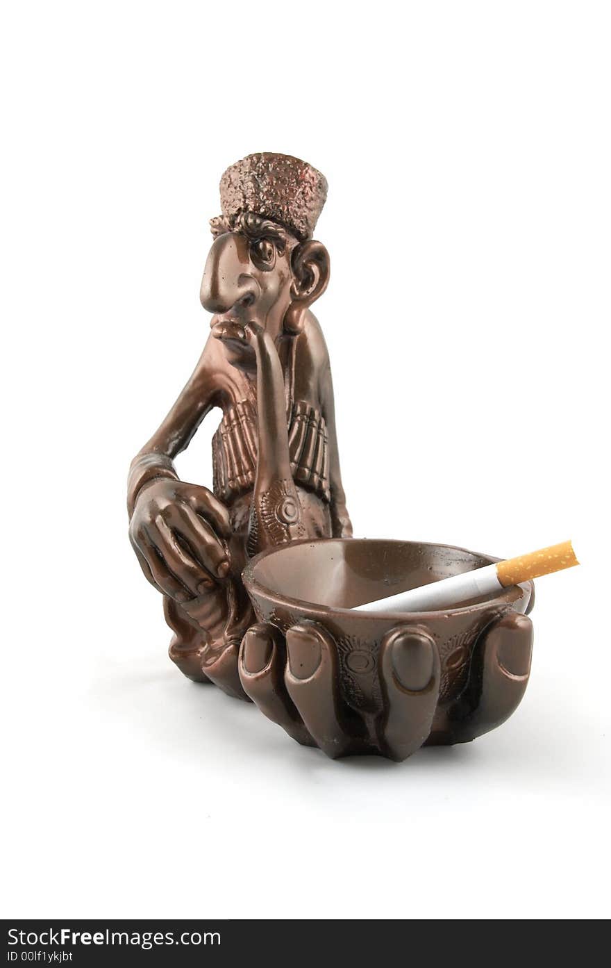 Ashtray with a cigarette