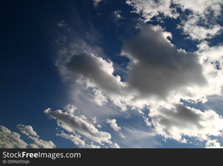 Daytime Cumulus, Cirrus, Cirrocumulus ... clouds and blue sky, clouds texture,. Daytime Cumulus, Cirrus, Cirrocumulus ... clouds and blue sky, clouds texture,