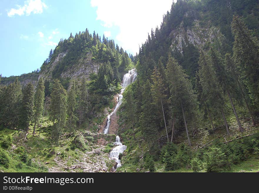 A very nice waterfal from romanian mountains. It is the longest water fall from romania. A very nice waterfal from romanian mountains. It is the longest water fall from romania