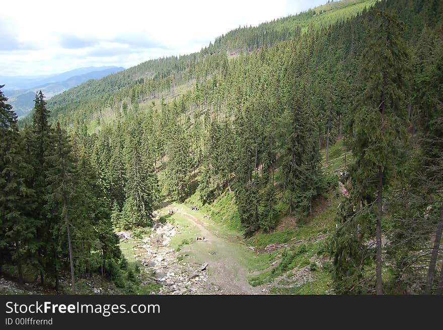 Very nice mountains from romanian Carpathians