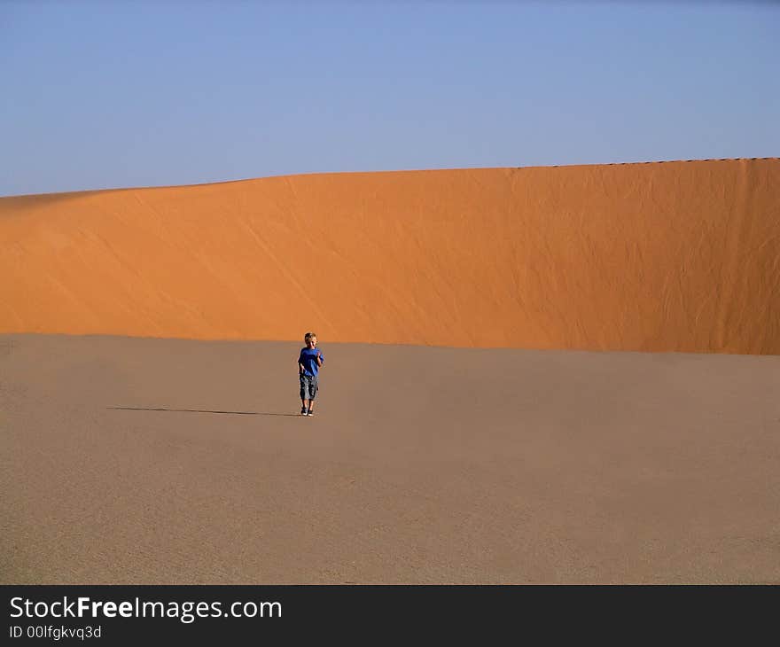 Little, boy and great desert