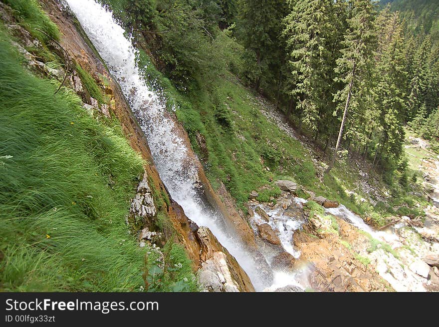 A very nice waterfal from romanian mountains. It is the longest water fall from romania. A very nice waterfal from romanian mountains. It is the longest water fall from romania