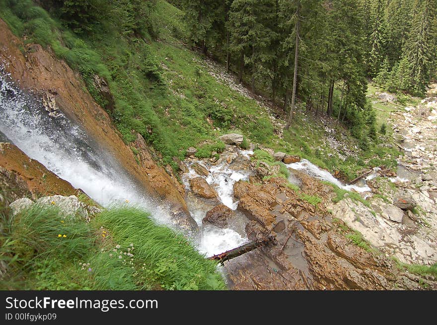 A very nice waterfal from romanian mountains. It is the longest water fall from romania. A very nice waterfal from romanian mountains. It is the longest water fall from romania