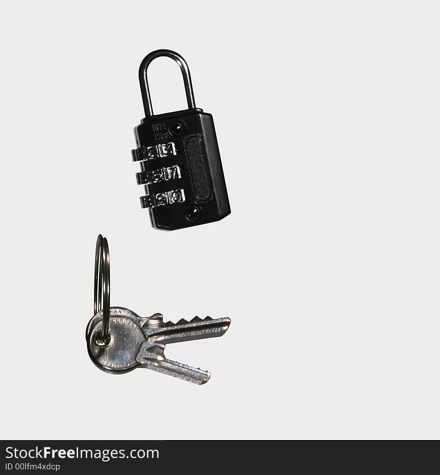 Padlock and keys