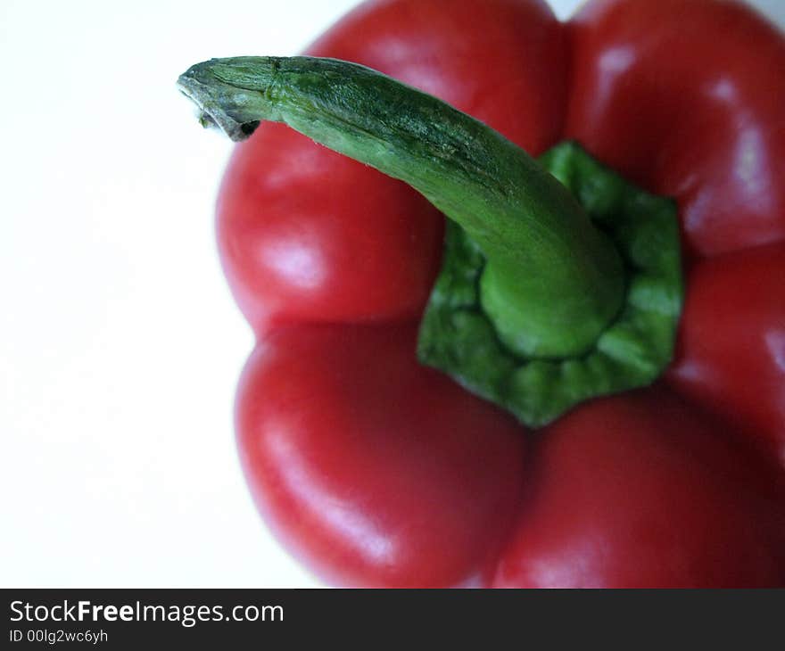 Red pepper from above