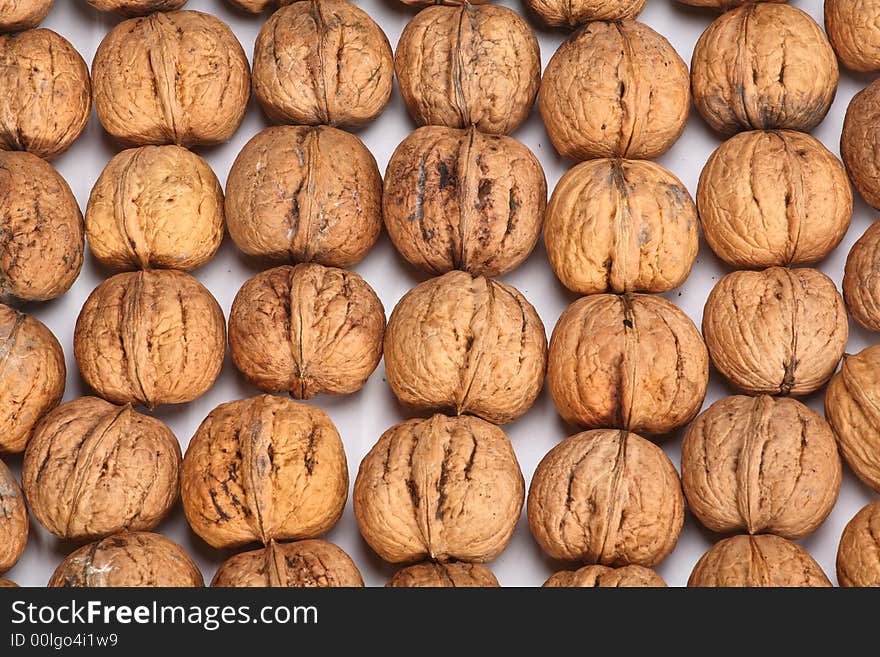 Walnuts background