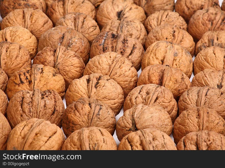 Walnuts background - healthy diet food