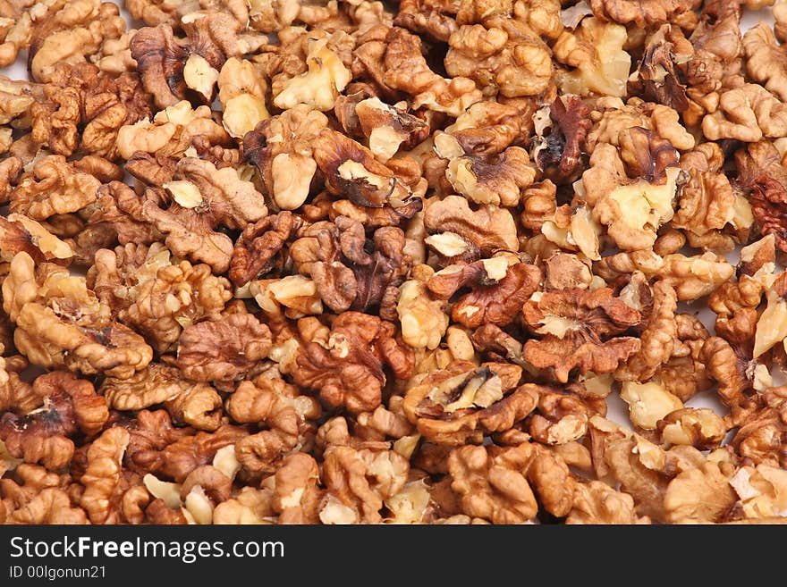 Walnuts background - healthy diet food