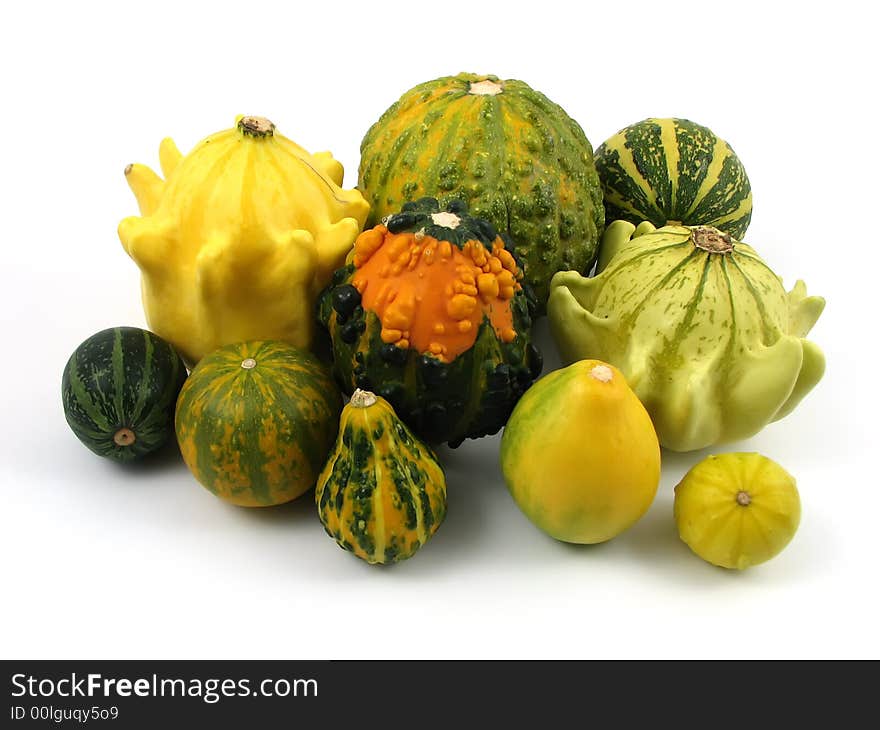 Pumpkin at decoration and compositions of vegetables. Pumpkin at decoration and compositions of vegetables