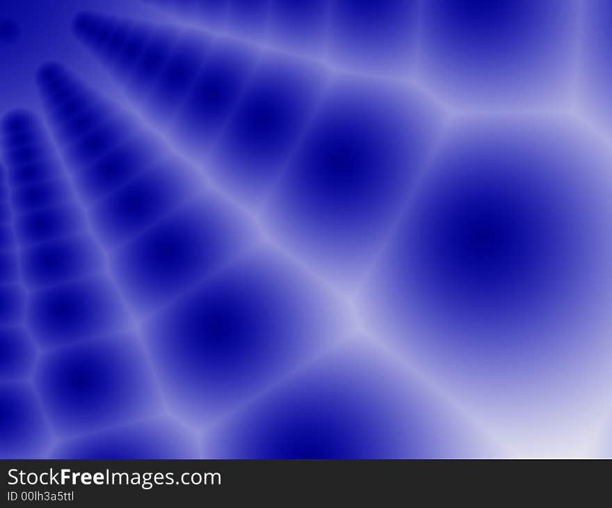 Generated fractal graphic - Blue web