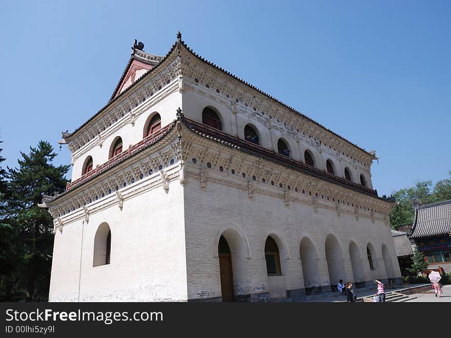 Thi is a part of the temple of buddhism in China. Thi is a part of the temple of buddhism in China.