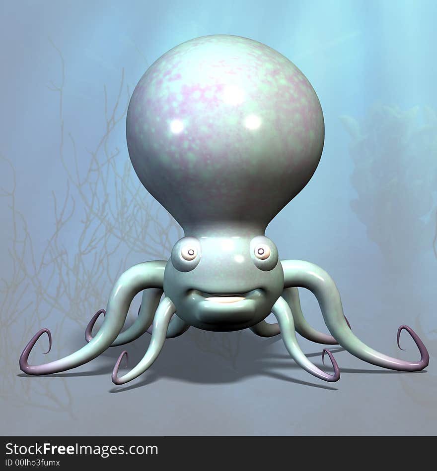 A very cute tentacle monster under the sea
With Clipping Path / Cutting Path. A very cute tentacle monster under the sea
With Clipping Path / Cutting Path