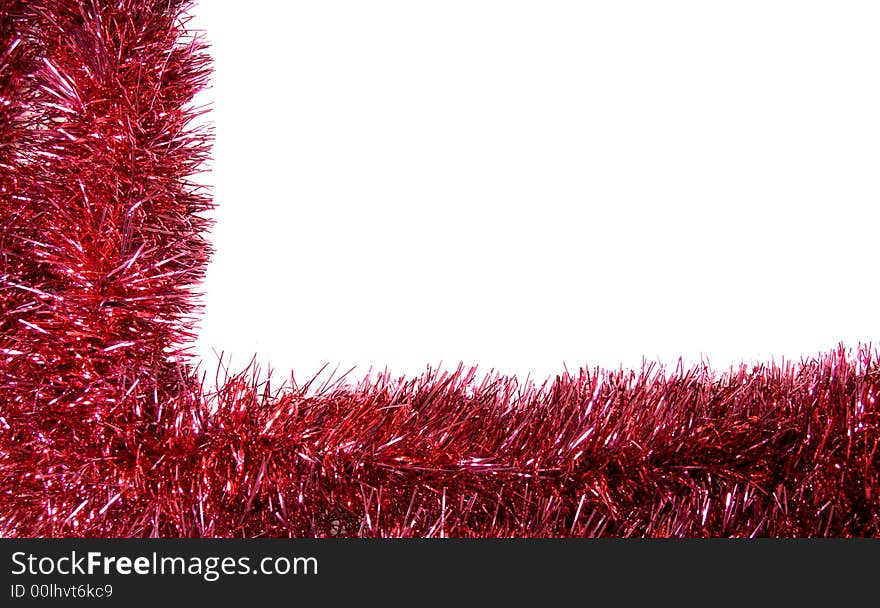 Red Christmas garland