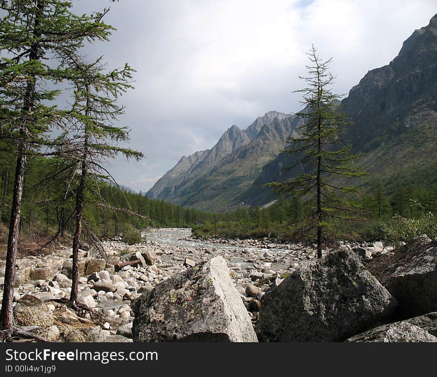 The Eastern Siberia. Around the river Average Sakukan. The Eastern Siberia. Around the river Average Sakukan