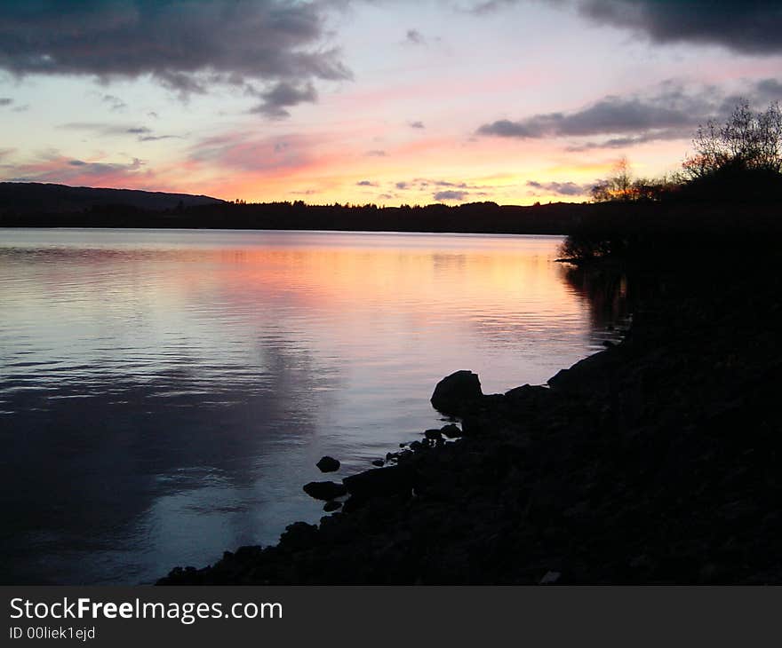 Sunset near Oban