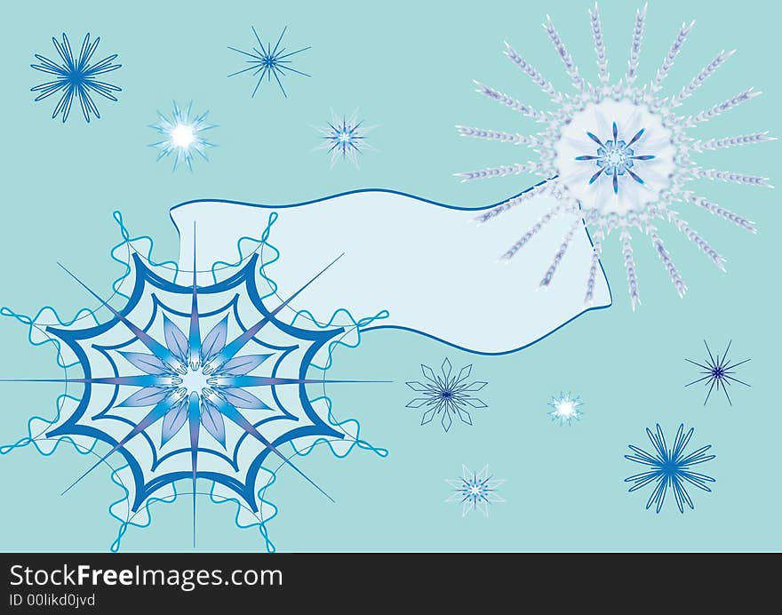 Snowflakes With A Note Space