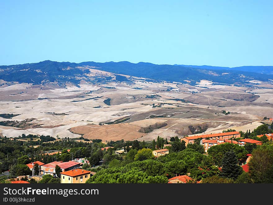 The typical panorama of Tuscany