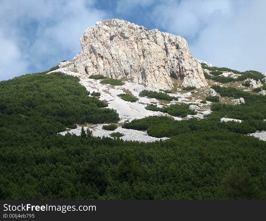 Mountains in nature with rocks grass and other plants. Mountains in nature with rocks grass and other plants