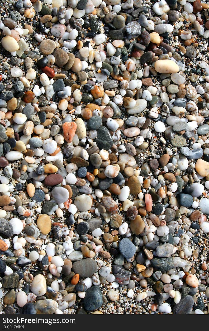 Stones background down the beach. Stones background down the beach