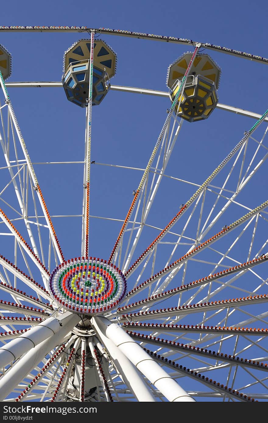 Attraction on fairground in Prague. Czech republic