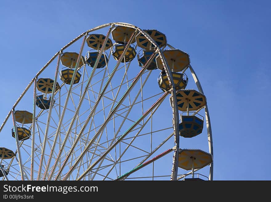 Attraction on fairground in Prague. Czech republic