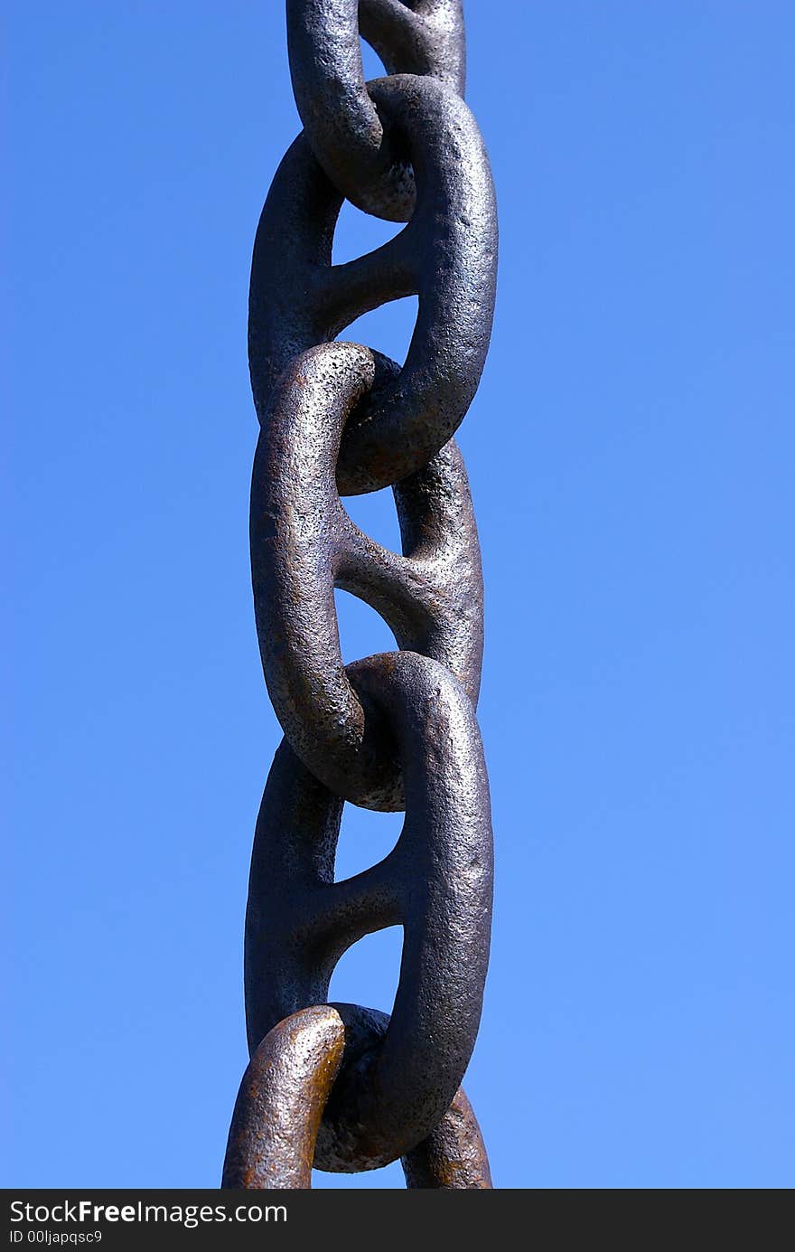 Ship's anchor chain used in a very creative way at the Yokohama's Harbor in Japan. Ship's anchor chain used in a very creative way at the Yokohama's Harbor in Japan