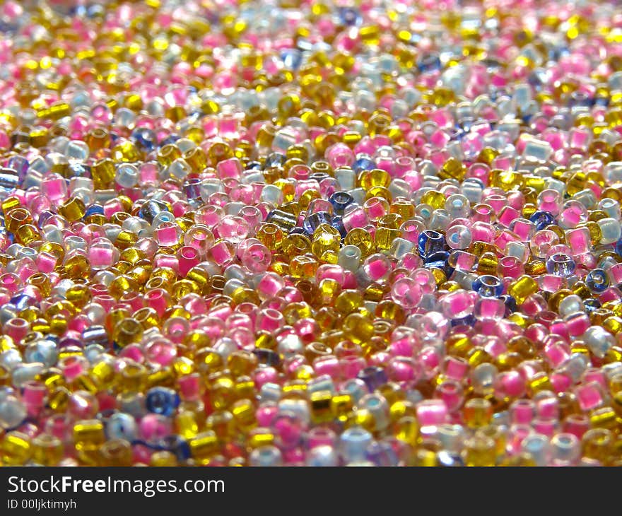 Scattered colorful beads as abstract background. Scattered colorful beads as abstract background