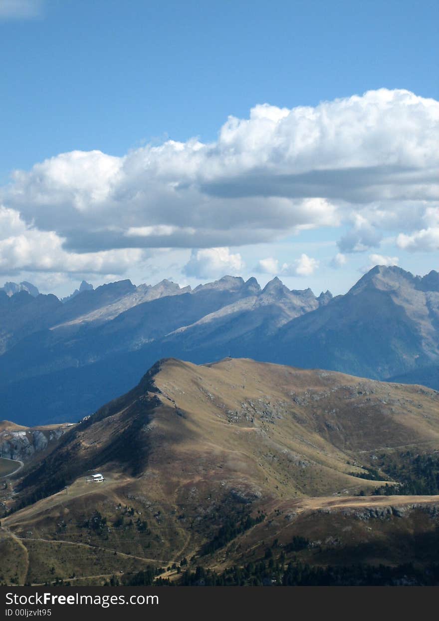 Mountains in nature with rocks grass and other plants. Mountains in nature with rocks grass and other plants