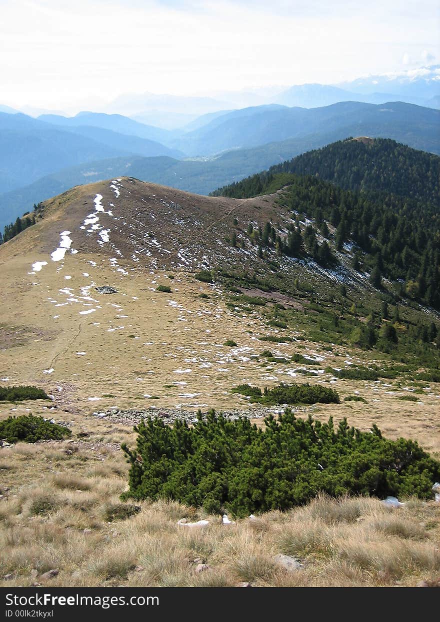 Mountains in nature with rocks grass and other plants. Mountains in nature with rocks grass and other plants