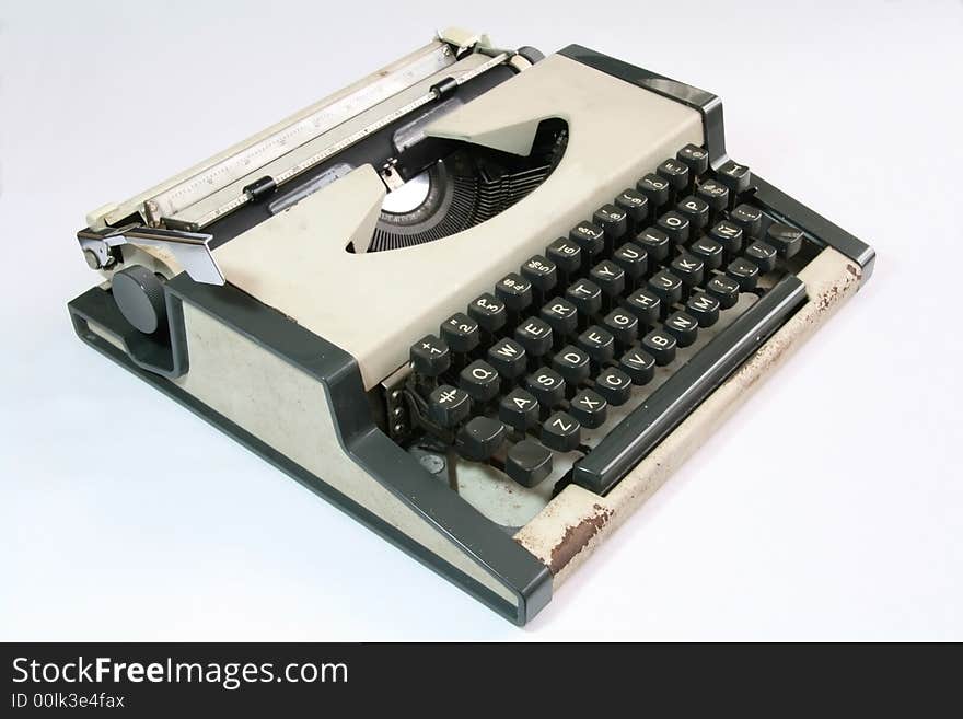 Old typewriter - sideview