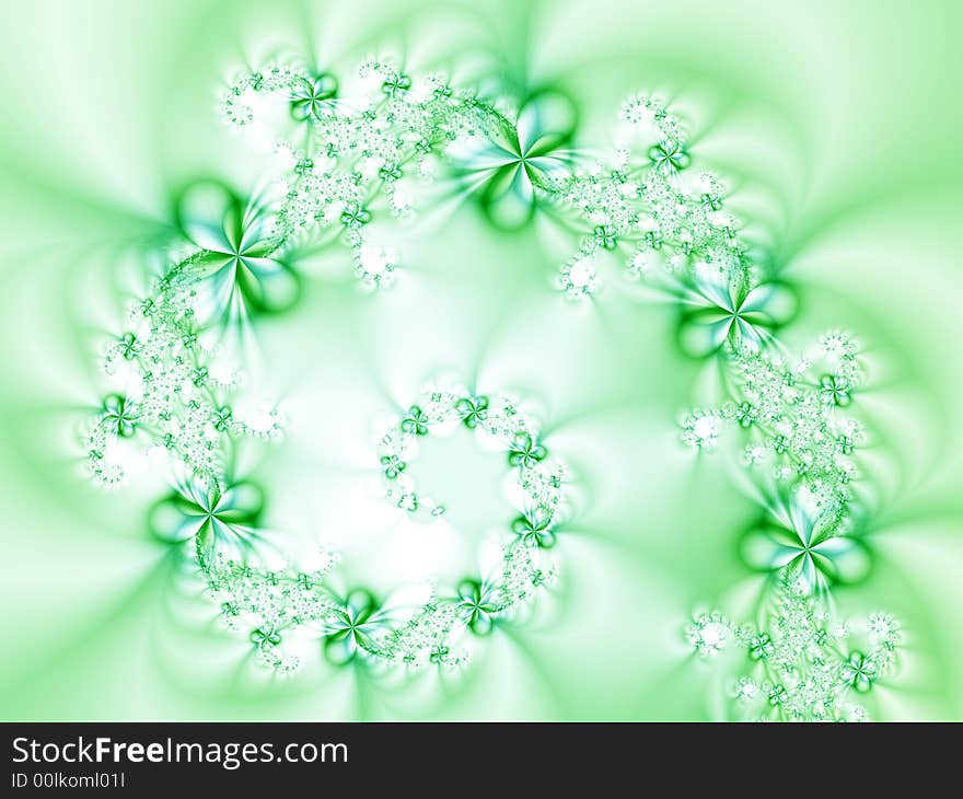 Green flowers on a green background. Green flowers on a green background