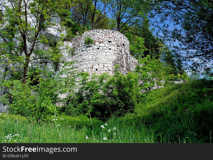 Walls Of Monatery Of Tyniec